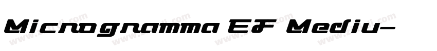 Microgramma EF Mediu字体转换